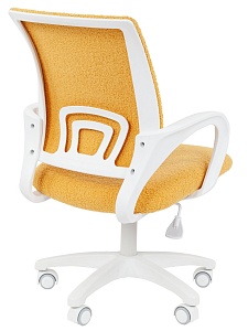 Детское компьютерное кресло CHAIRMAN KIDS 103 LT, ткань букле barni, лимоне, пластик белый